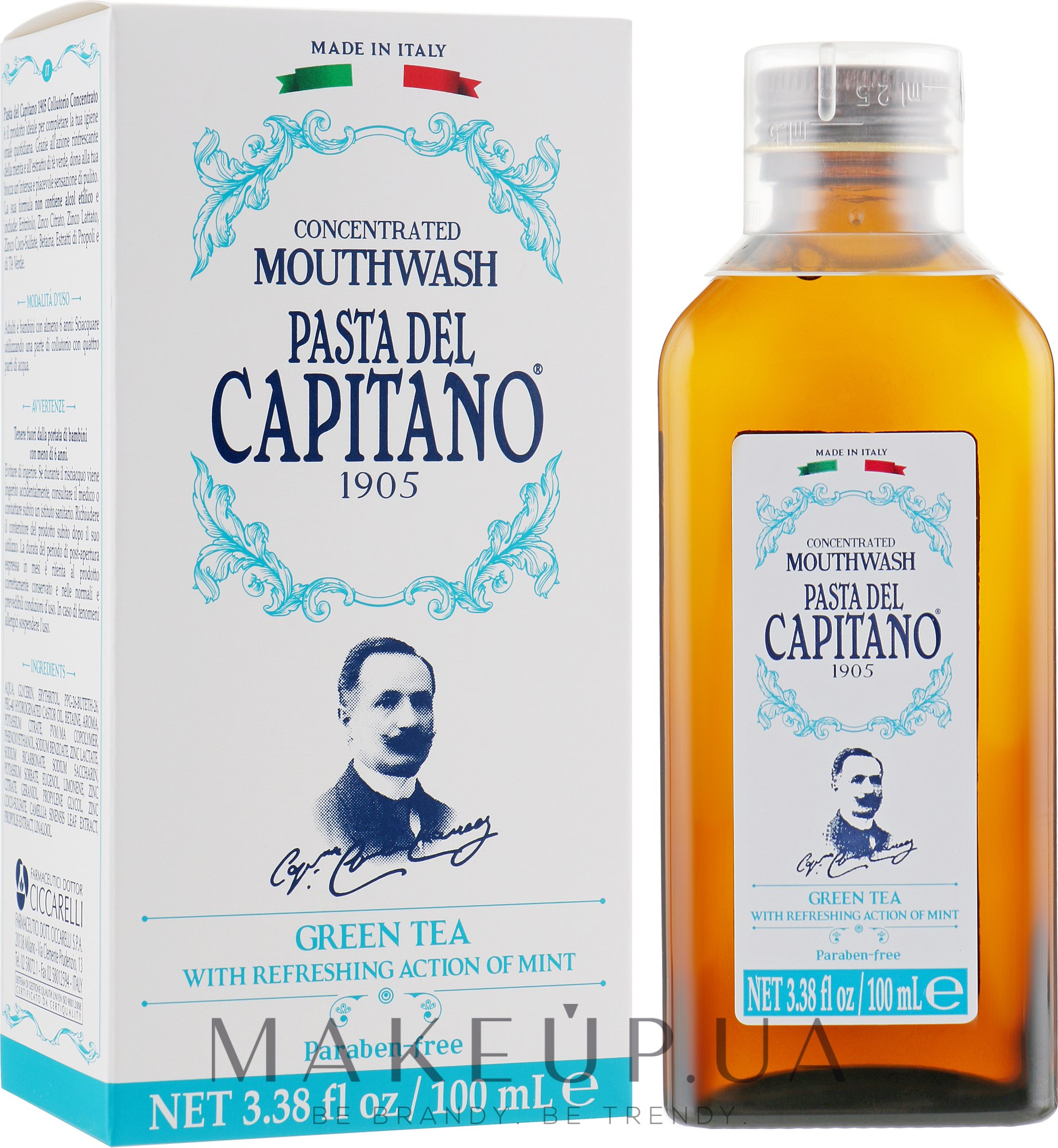 Концентрат для полости рта для свежего дыхания - Pasta Del Capitano Concentrate Mouthwash — фото 100ml