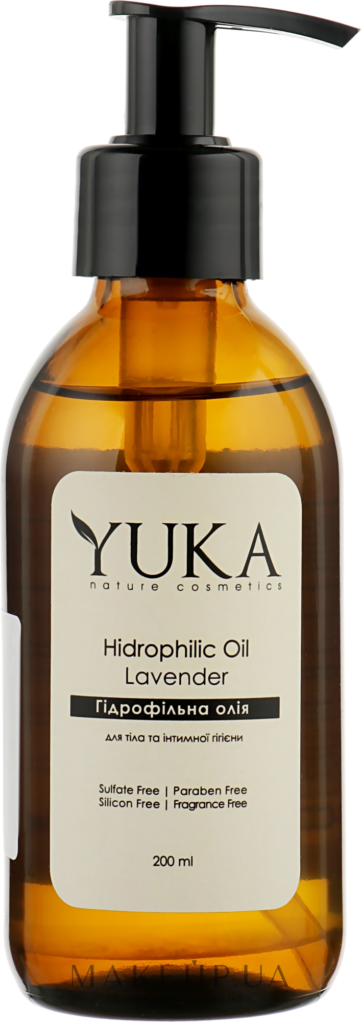 Гидрофильное масло для тела и интимной гигиены "Лаванда" - Yuka Hidrophilic Oil — фото 200ml