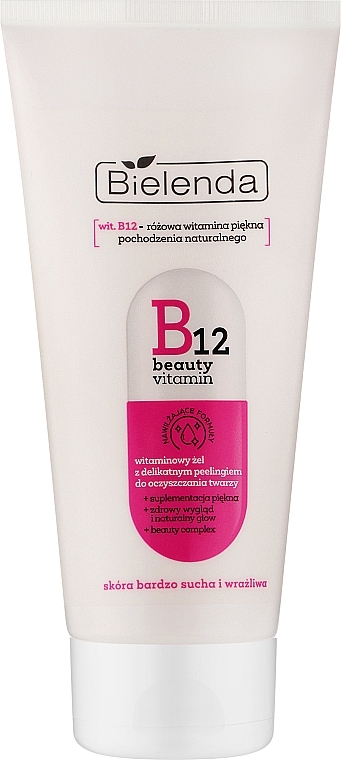 Гель для вмивання - Bielenda B12 Beauty Vitamin Peeling Face Gel — фото N1