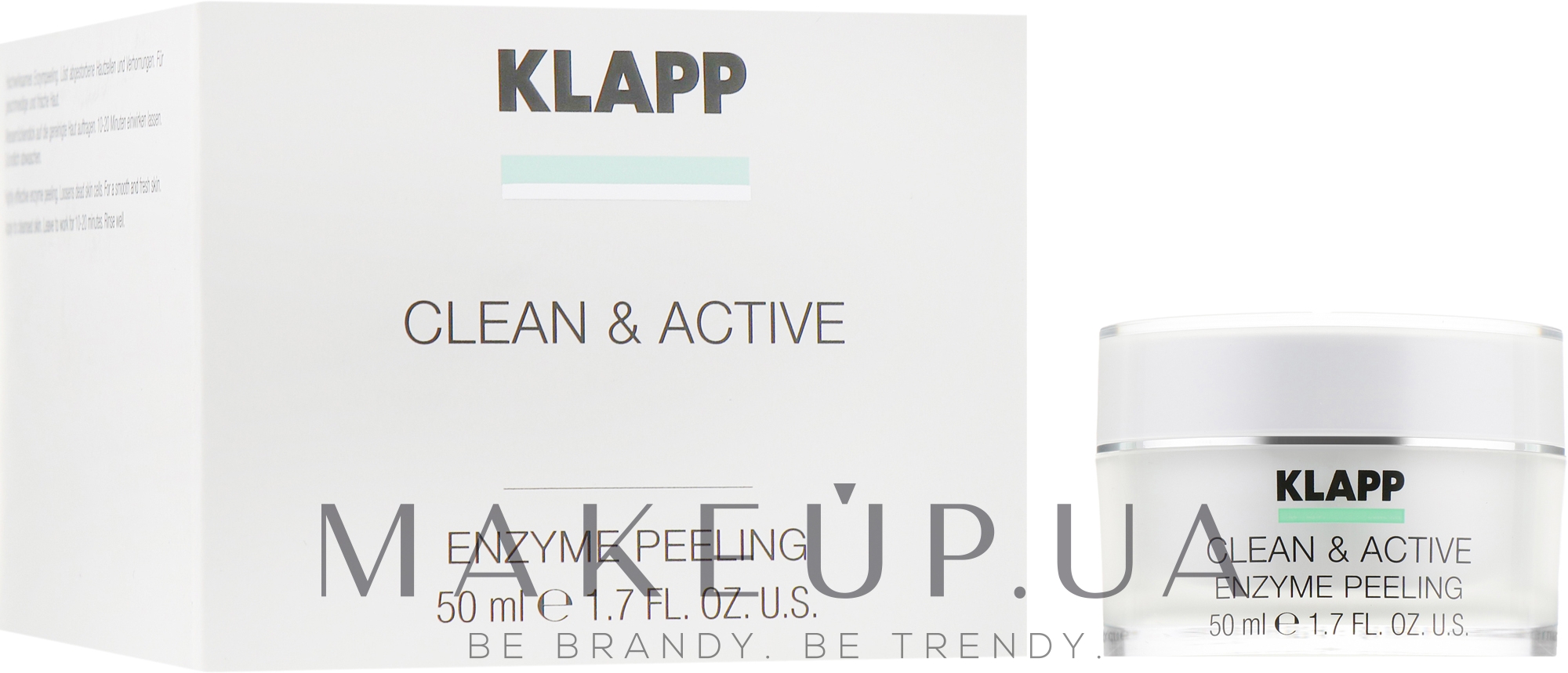 Энзимная маска-пилинг для лица - Klapp Clean & Active Enzyme Peeling — фото 50ml