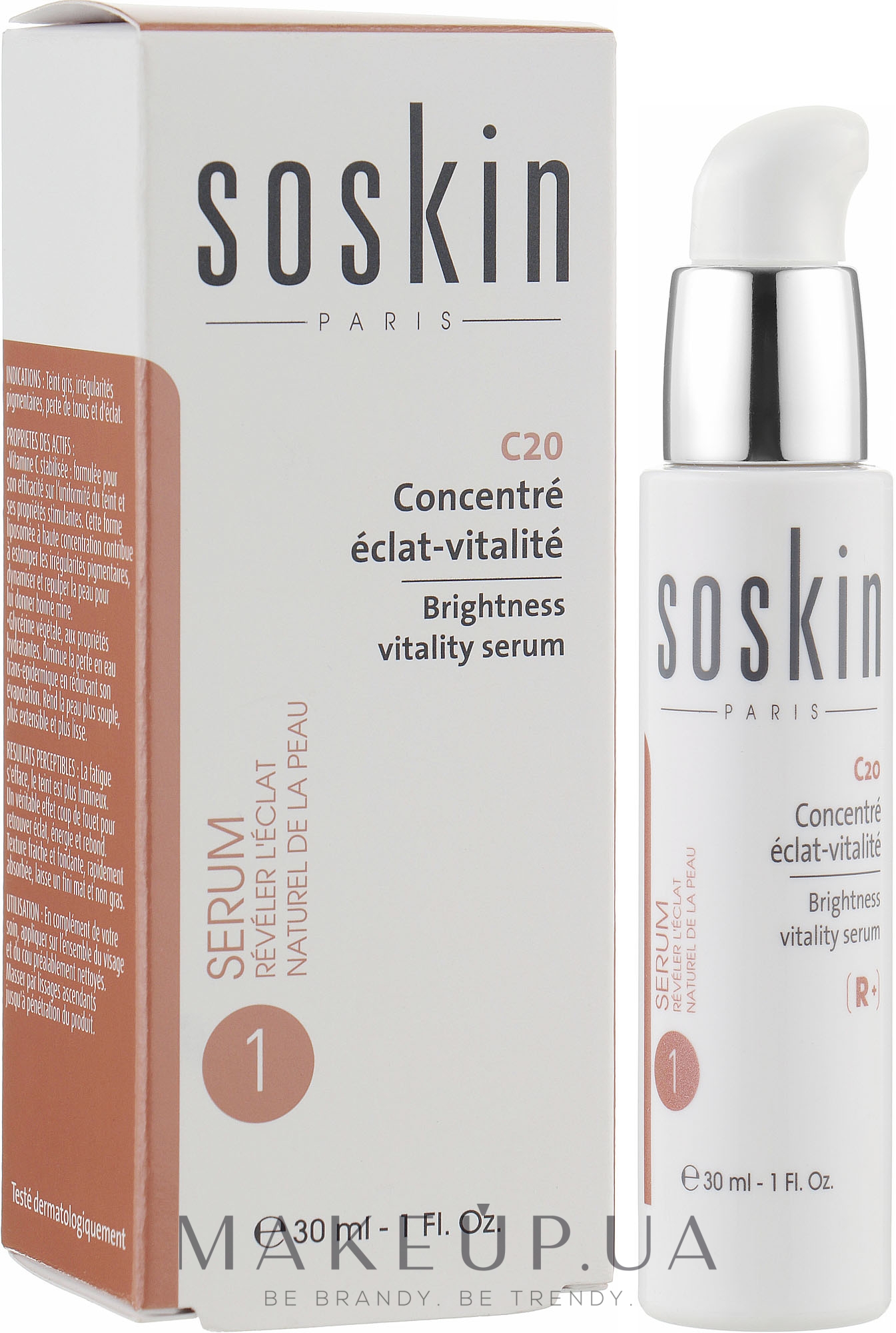 Гель для лица "Энергия и сияние" с витамином C20 - Soskin C20 Brightness Vitality Serum — фото 30ml