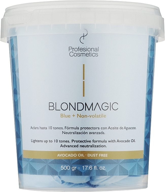 Пудра для осветления волос - Profesional Cosmetics Blondmagic Blue + No-volatile — фото N1