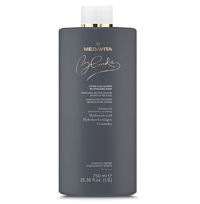 Нейтрализирующая маска для волос - Medavita Blondie Extra Cool Blonde Neutralizing Mask — фото N1