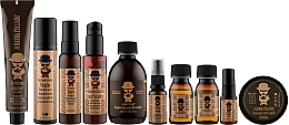 Духи, Парфюмерия, косметика Набор - Barba Italiana (shm/250ml + f/balm/100ml + f/gel/100ml + f/spray/75ml + b/oil/2х50ml+ h/paste/100ml + h/ess/2х20ml + box)