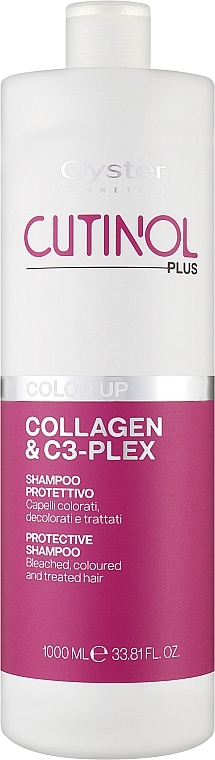 Шампунь для фарбованого волосся - Oyster Cutinol Plus Collagen & C3-Plex Color Up Protective Shampoo