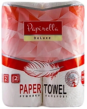 Духи, Парфюмерия, косметика Полотенца бумажные двухслойные, 2 рулона - Papirella DeLuxe Red Paper Towel