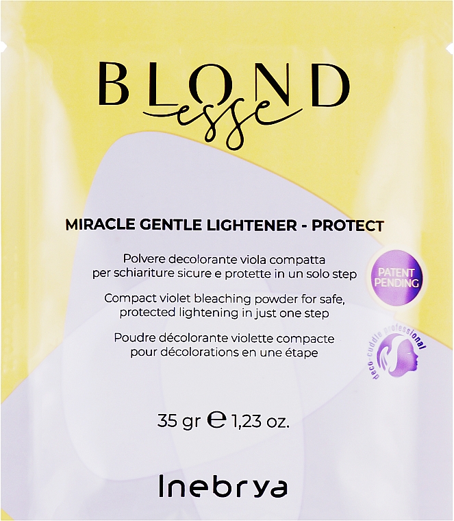 Обесцвечивающая пудра - Inebrya Blondesse Purple Bleaching Powder Compact