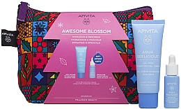 Духи, Парфюмерия, косметика Набор - Apivita Aqua Beelicious Set (f/cr/40ml + boost/10ml + bag)