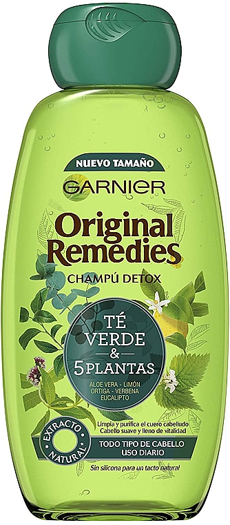 Шампунь для волосся "Детокс" - Garnier Original Remedies 5 Plants Shampoo