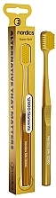 Парфумерія, косметика Зубна щітка Silk 12000 Gold, золотиста - Nordics Premium Toothbrush Ultra Soft