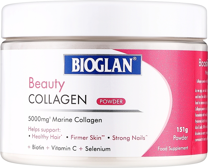 Гідролізовані пептиди морського колагену з гіалуроновою кислотою - Bioglan Beauty Collagen Powder — фото N1