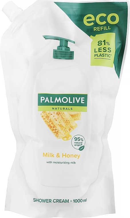 Жидкое мыло "Мед и Увлажняющее Молочко", в экономичной упаковке - Palmolive Naturel — фото N9
