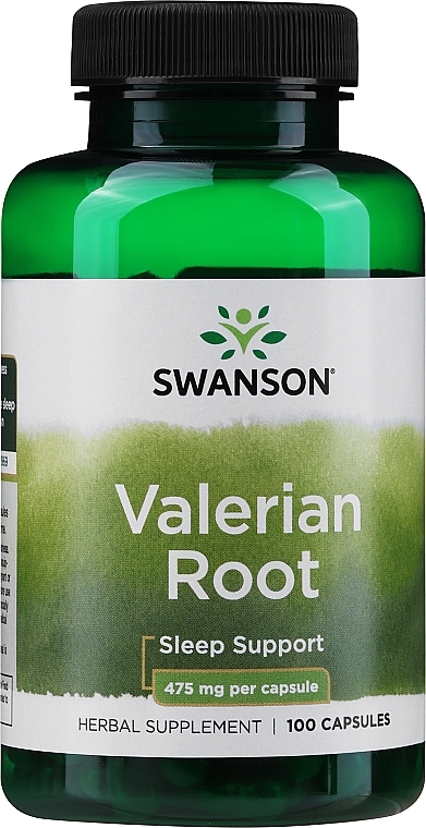 Харчова добавка "Корінь валеріани", 475мг - Swanson Valerian Root 475 mg — фото N1