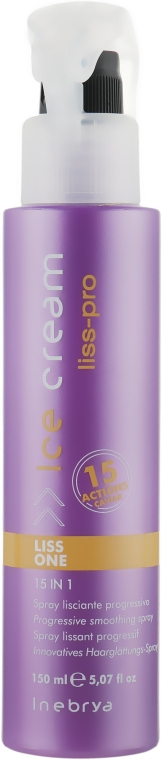 Разглаживающий спрей для волос 15в1 - Inebrya Ice Cream Liss Perfect Liss One 15in1