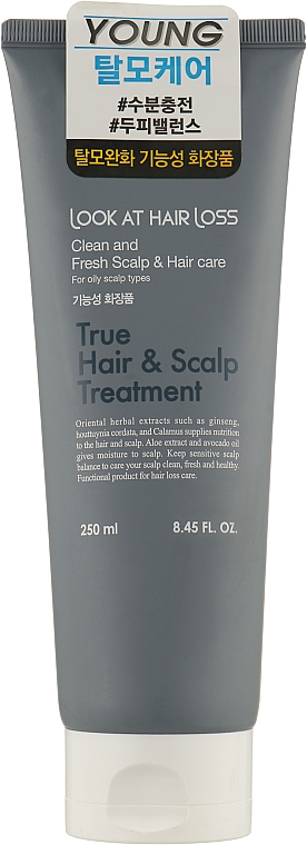 Средство против выпадения волос - Doori Cosmetics Look At Hair Loss True Hair & Scalp Shampoo — фото N1
