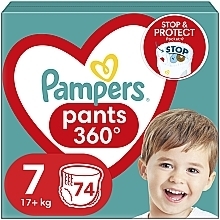 Підгузки-трусики Pants, розмір 7, 17+ кг, Mega Pack 74 шт. - Pampers — фото N1