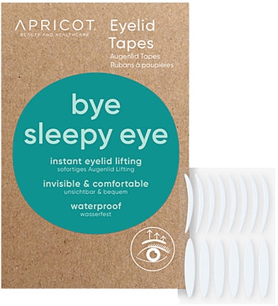 Пластирі від навислих повік - Apricot Bye Sleepy Eye Eyelid Tapes — фото N1