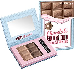 Духи, Парфюмерия, косметика Пудра для бровей - Misslyn Chocolate Brow Duo Eyebrow Powder (тестер)