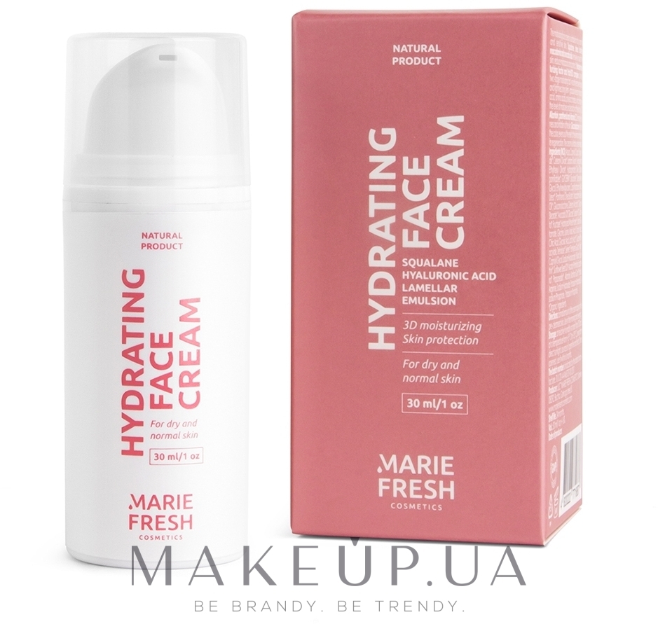 Крем для зволоження - Marie Fresh Cosmetics Moisturizing Hydra face cream  — фото 30ml