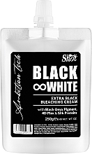 Духи, Парфюмерия, косметика Черный обесцвечивающий крем для волос - Shot Ambition Tech Black&White Extra Black Bleaching Cream