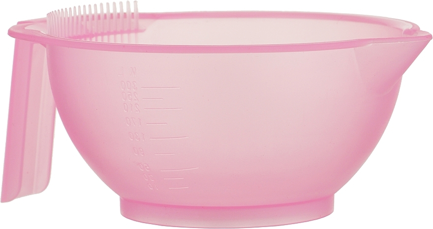 Миска пластикова із зубчиками для фарби, рожева - Beauty LUXURY