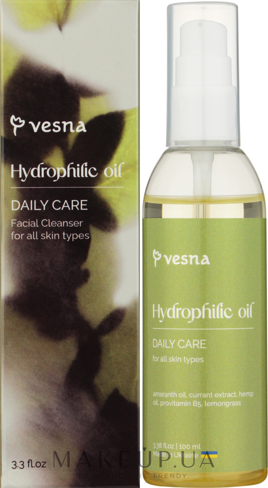 Гидрофильное очищающее масло для лица - Vesna Basic Care — фото 100ml