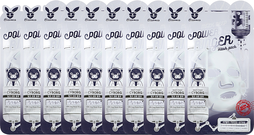 Маска молочно-квіткова - Elizavecca Face Care Milk Deep Power Ring Mask Pack — фото N3