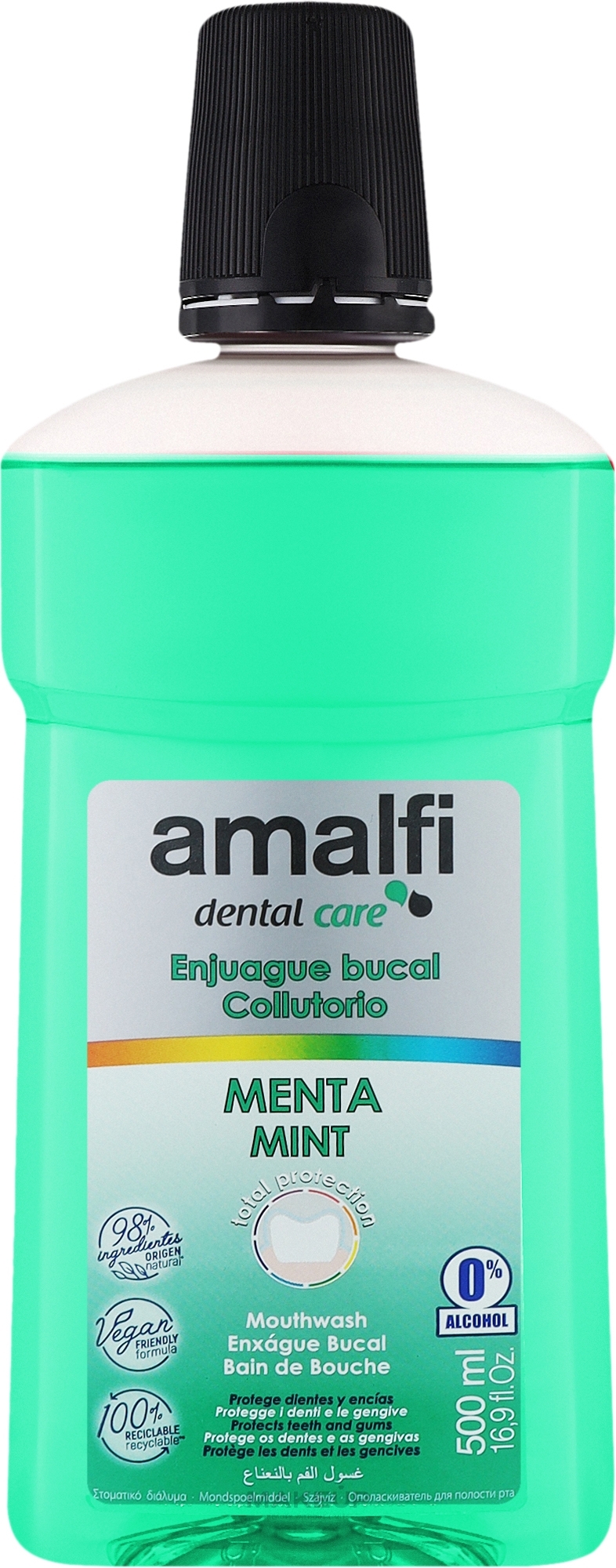 Ополіскувач для ротової порожнини "Mint" - Amalfi Mouth Wash — фото 500ml