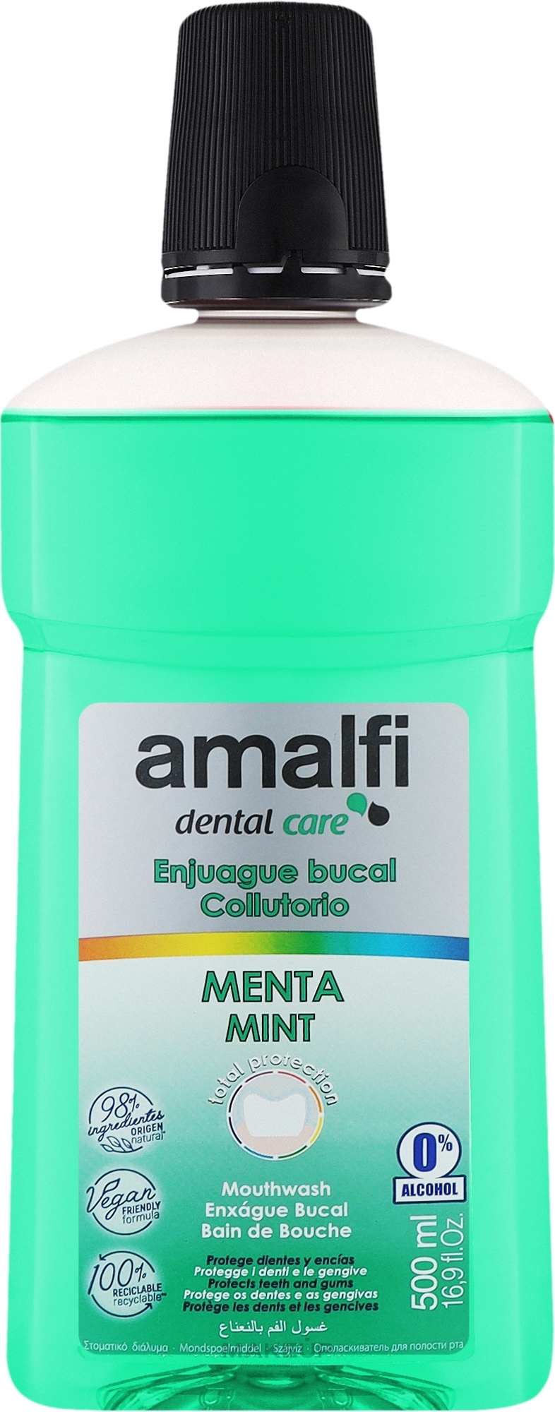 Ополіскувач для ротової порожнини «Mint» - Amalfi Mouth Wash — фото 500ml