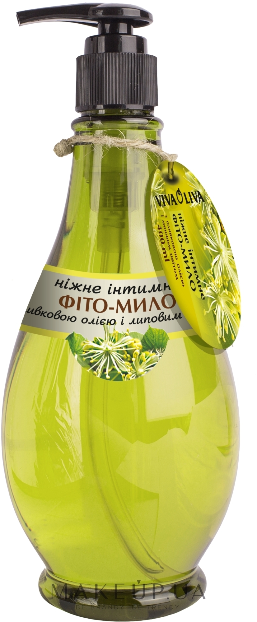 Нежное интимное фито-мыло с оливковым маслом и липовым цветом - Viva Oliva — фото 400ml