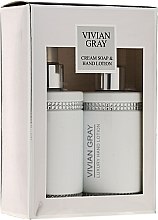 Духи, Парфюмерия, косметика Набор - Vivian Gray White Crystals Luxury Set (cr/soap/250ml + h/lot/250ml)