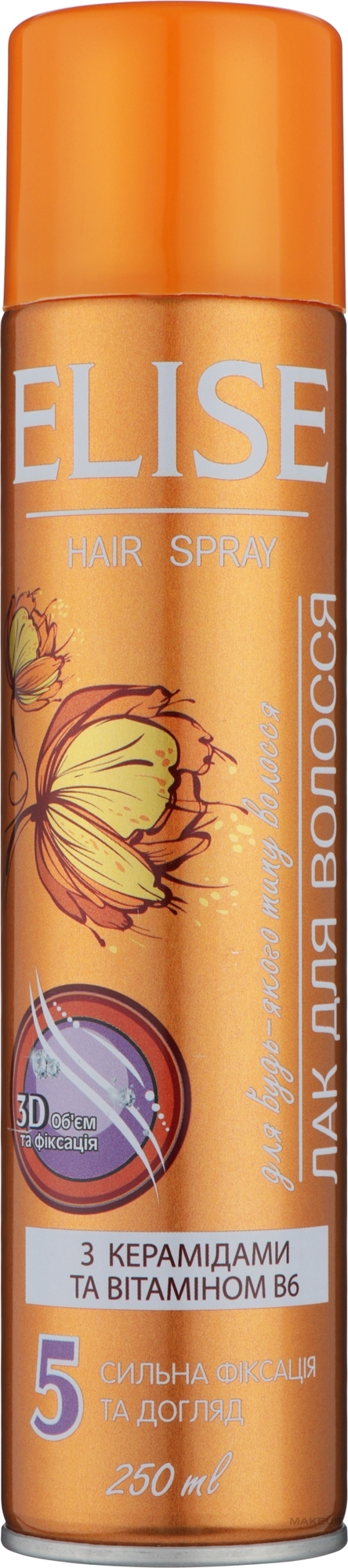 Лак для волосся "Сильна фіксація та догляд" - Elis Hair Spray — фото 250ml