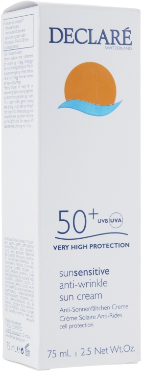 Сонцезахисний крем - Declare Anti-Wrinkle Sun Protection Cream SPF 50+ — фото N3