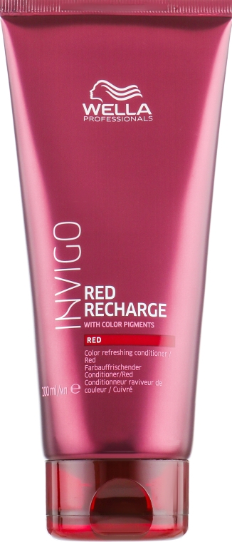 Кондиционер для холодных красных и медных оттенков - Wella Professionals Invigo Color Recharge Red Conditioner  — фото N1