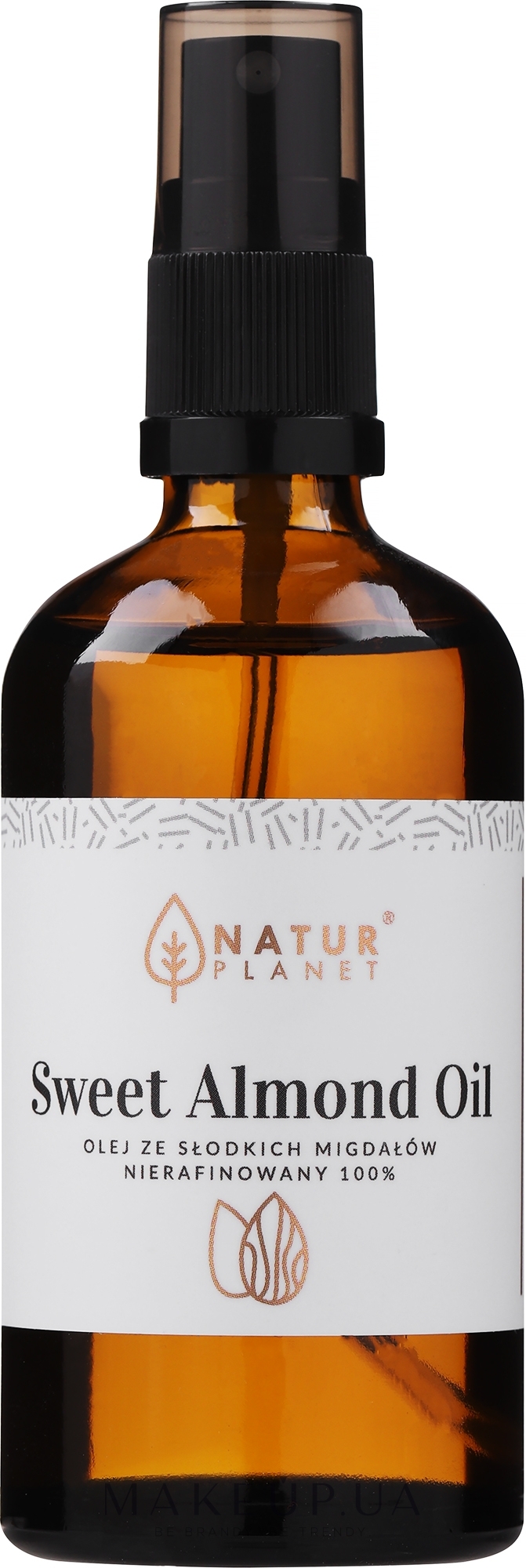 Масло сладкого миндаля нерафинированное - Natur Planet Sweet Almond Oil 100% — фото 100ml