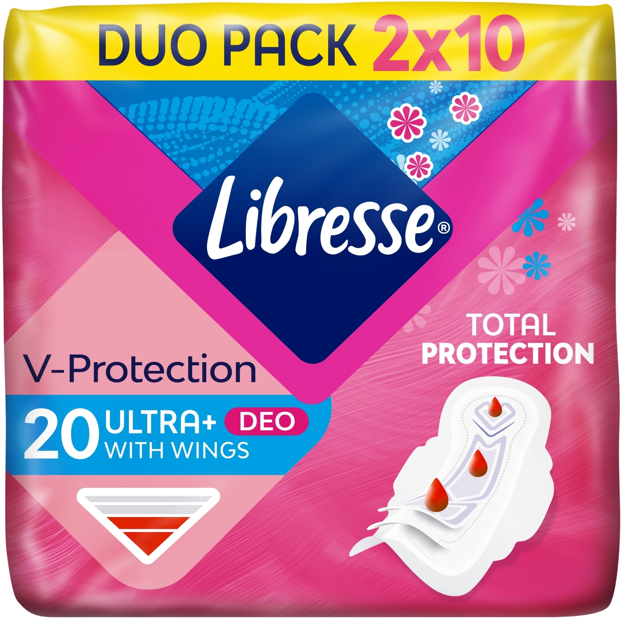 Гігієнічні прокладки Ultra Deo з крильцями, 20 шт - Libresse Ultra Thin Normal Soft Deo — фото 20шт