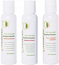 Набір - Encanto Brazilian Keratin Treatment Kit (shmp/473ml + treatm/473ml + cond/473ml) — фото N1