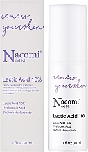 Сироватка для обличчя з 10% молочною кислотою - Nacomi Next Level Lactic Acid 10% — фото N2