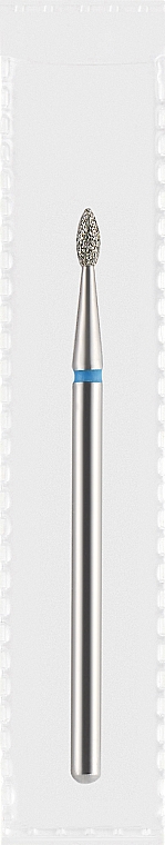 Фреза алмазная синяя "Оливка острая", диаметр 1,8 мм, длина 4 мм - Divia DF007-18-B — фото N1