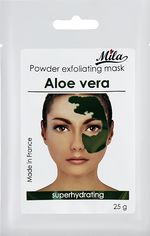 Маска альгинатная классическая порошковая "Алоэ" - Mila Superhydrating Peel Off Mask Aloe Vera  — фото N1