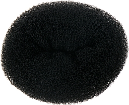 Валик для прически, круглый, 110 мм, черный - Lussoni Hair Bun Ring Black — фото N1
