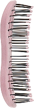 Подвижная био-расческа для волос "Светло-розовая", мини - Solomeya Detangling Bio Hair Brush Light Pink Mini — фото N3