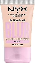 Духи, Парфюмерия, косметика Тональная основа-тинт для лица с блюр-эффектом - NYX Professional Makeup Bare With Me Blur Tint Foundation