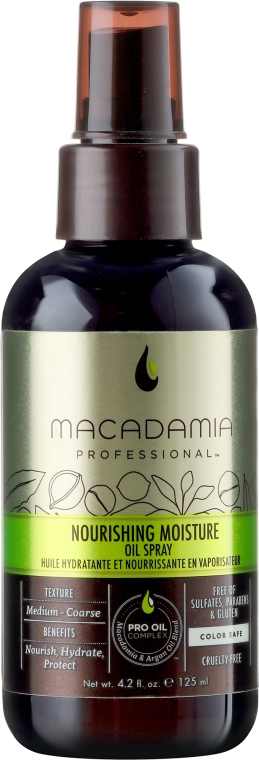 Живильне зволожуюче масло-спрей - Macadamia Nourishing Moisture Oil Spray — фото N1