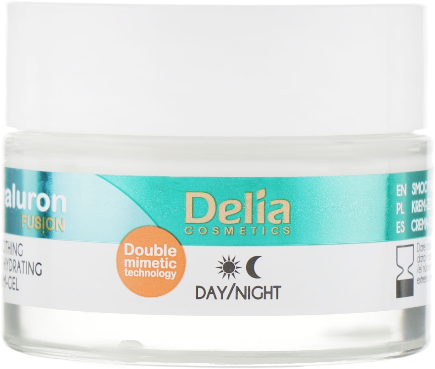 Розгладжувальний крем-гель для обличчя - Delia Hyaluron Fusion Smoothing & Hydration Cream-Gel — фото N2