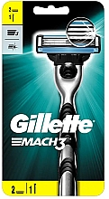 Парфумерія, косметика Станок для гоління з 2 змінними касетами - Gillette Mach3 Razor