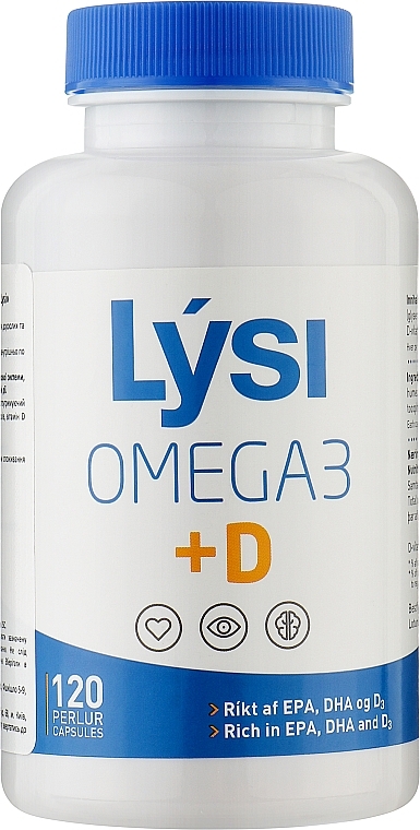 Омега-3 з вітаміном Д3 комплекс - Lysi Omega-3 Heath Duet Multivitamins — фото N5