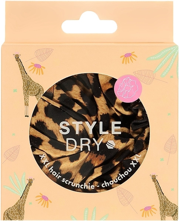 Резинка для волос, леопардовая - Styledry XXL Scrunchie Safari State Of Mind — фото N2