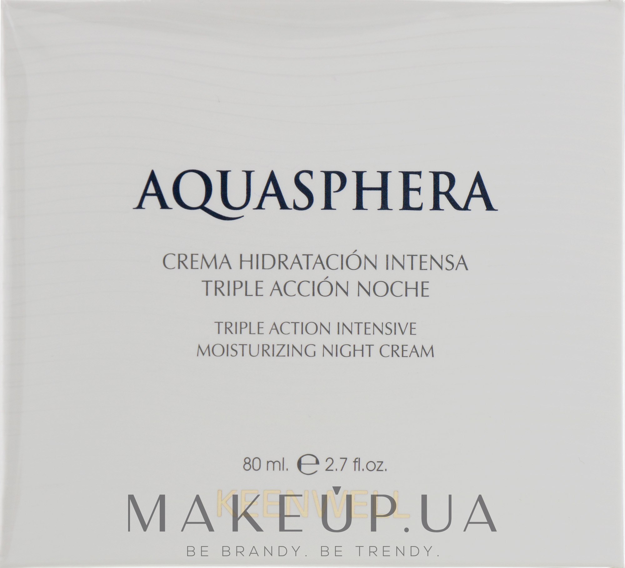 Ночной интенсивно увлажняющий крем тройного действия - Keenwell Aquasphera Moisturizing Cream Night — фото 80ml