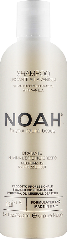 Випрямляльний шампунь з екстрактом ванілі - Noah — фото N1
